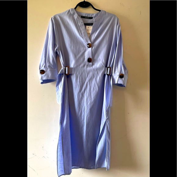 🆕Zara Blue Shift Dress - Picture 1 of 5